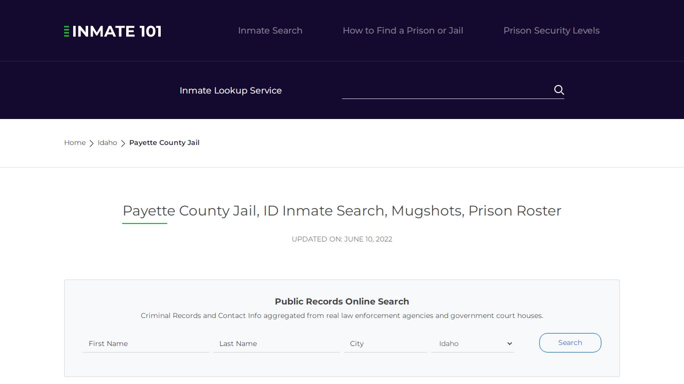 Payette County Jail, ID Inmate Search, Mugshots, Prison Roster